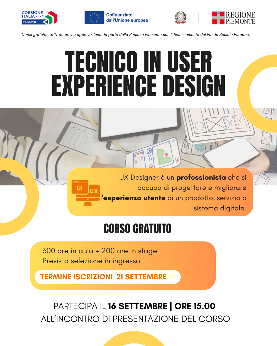 Incontro di presentazione | Corso in USER EXPERIENCE DESIGN 