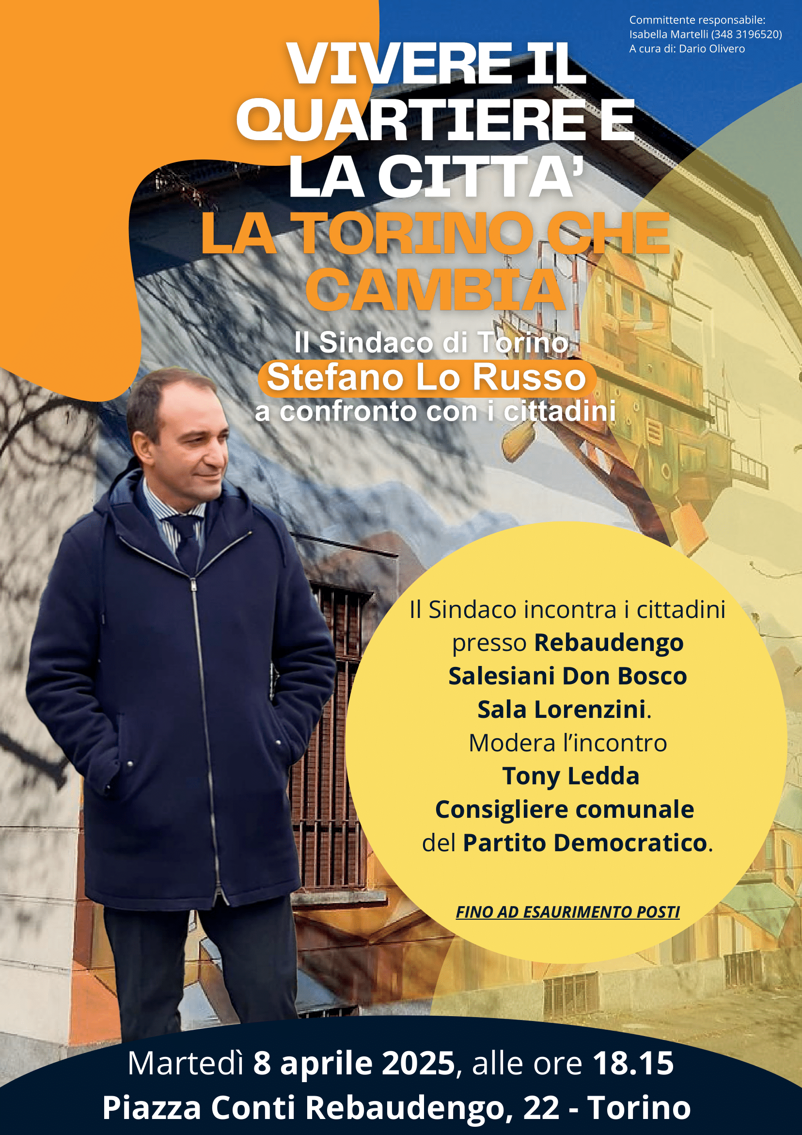 8 aprile | Il Sindaco Lo Russo incontra la cittadinanza