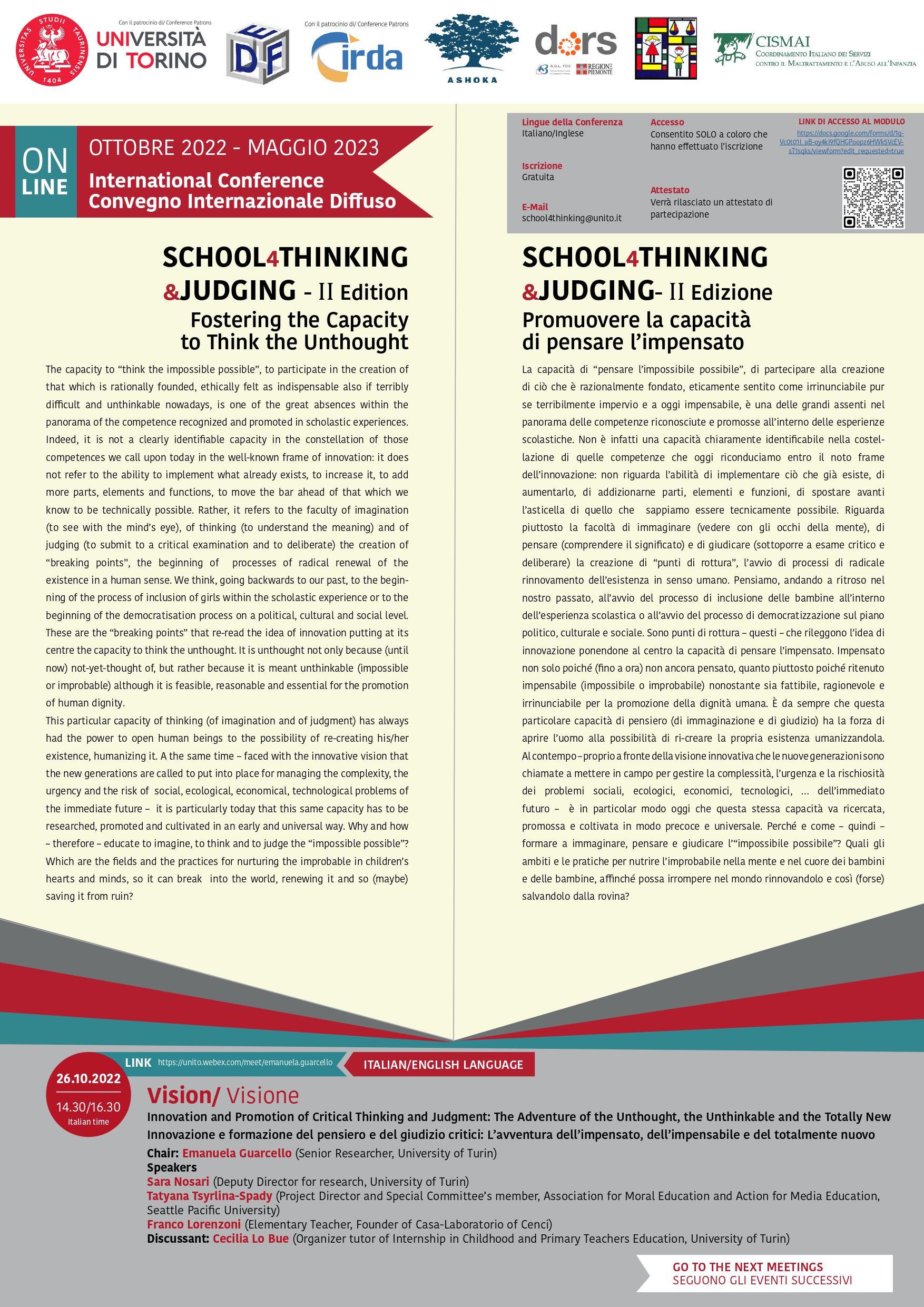 programma Convegno SCHOOL4THINKINGJUDGING 